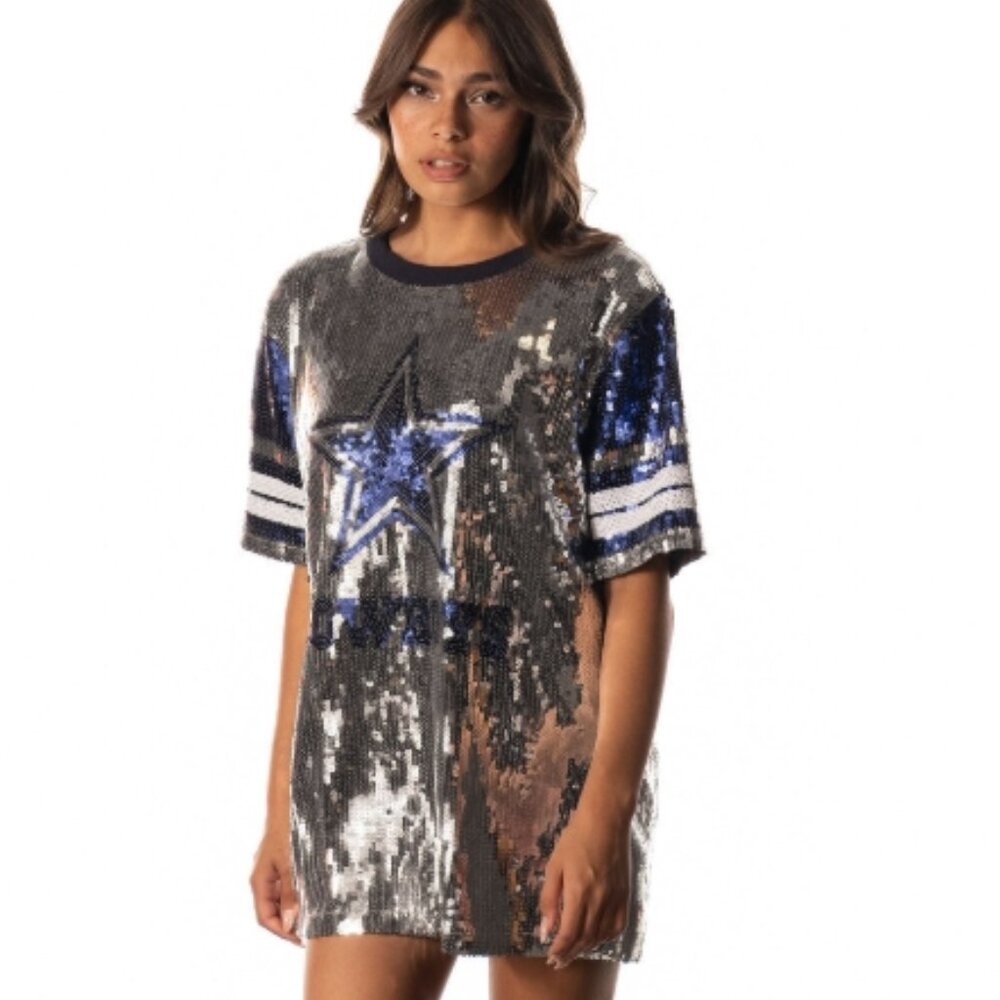 Wild Collective Dallas Cowboys Sequin Dress